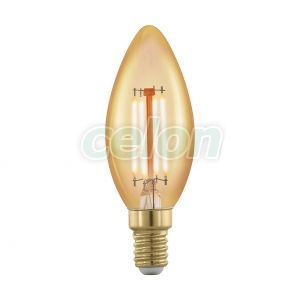 Bec Led Forma Lumanare 1x4W E14 Alb Cald 1700k - Eglo, Surse de Lumina, Lampi si tuburi cu LED, Becuri LED forma lumanare, Eglo