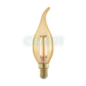 Bec Led Forma Lumanare 1x4W E14 Alb Cald 1700k - Eglo, Surse de Lumina, Lampi si tuburi cu LED, Becuri LED forma lumanare, Eglo