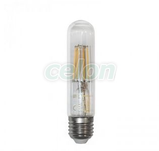 BEC LED-COG 6W TUB L:125mm E27 230V LUMINA calda CLAR, Surse de Lumina, Lampi LED Vintage Edison, Lumen