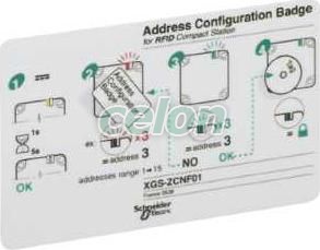 Ositrack Adress Configuration Badge, Automatizari Industriale, Senzori Fotoelectrici, proximitate, identificare, presiune, Sisteme de identificare inductive si RFID (prin radio), Telemecanique