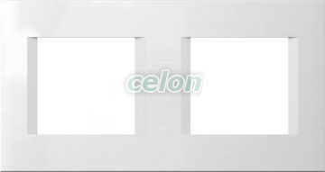 LINE Fehér 2x2 modulos keret OL24PW Tem, Kapcsolók - Konnektorok, Modul kapcsolócsalád - Tem, LINE díszítőkeretek, Tem
