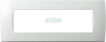 SOFT Alb Rama 7 module OS70PW Tem, Prize - Intrerupatoare, Gama Modul - Tem, Rame decorative SOFT, Tem