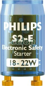 Philips fénycső gyújtó S10E 18-22W SIN 220-240V,110-130 V Electronic Safety Starter kék, Fényforrások, Tartozékok, Gyújtók, Philips