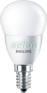 Bec Led Sferic CorePro LED lustre FR P45 5.5 40W 2700K 470lm E14 15.000h Philips, Surse de Lumina, Lampi si tuburi cu LED, Becuri LED sferic, Philips
