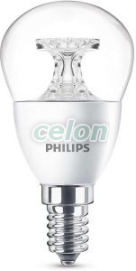 LED kisgömb izzó LED lustre P45 CL 4 25W 2700K 250lm E14 15.000h Philips, Fényforrások, LED fényforrások és fénycsövek, LED kisgömb izzók, Philips