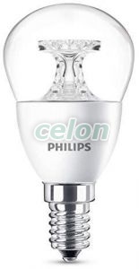 LED kisgömb izzó LED lustre P45 CL 5.5 40W 2700K 470lm E14 15.000h Philips, Fényforrások, LED fényforrások és fénycsövek, LED kisgömb izzók, Philips