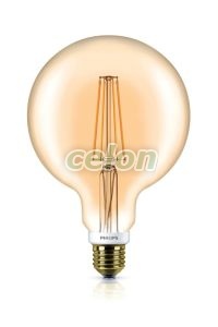 Bec Led LED Classic Filament Globe G120 Gold Dim 7 50W 2000K 630lm E27 15.000h Philips, Surse de Lumina, Lampi LED Vintage Edison, Philips