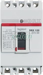 Drx125 Mt 125A 3P 36Ka 027225-Legrand, Materiale si Echipamente Electrice, Intreruptoare automate in carcasa turnata, Intreruptoare automate in carcasa turnata, Legrand