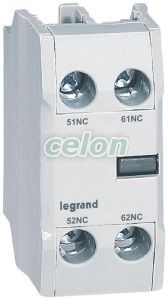 Ctx Aux Contact Front 2Nc 416852-Legrand, Alte Produse, Legrand, Soluții de distribuție electrică, Contactoare și relee termice CTX3, Legrand
