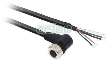 Prewired M12 Female 5Pins 20M Pur 90D, Automatizari Industriale, Senzori Fotoelectrici, proximitate, identificare, presiune, Conectori si accesorii pentru senzori, Telemecanique