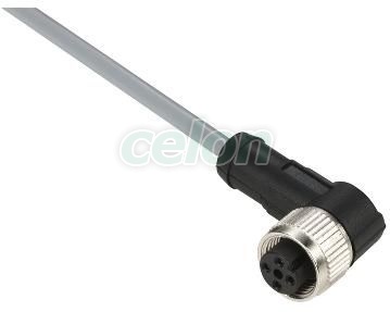 Pre Wired Connector, Pvc, Female, M12, 5, Automatizálás és vezérlés, Közelítés és jelenlétérzékelők, nyomásérzékelők, Rögzítők és kábelek érzékelőkhöz, Telemecanique