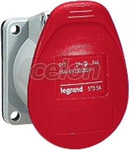 Socle 3P+T 16A 400V Entrax.Red 057358-Legrand, Alte Produse, Legrand, Auxiliare și aplicații industriale, Prize și fișe industriale P17 Tempra, Legrand