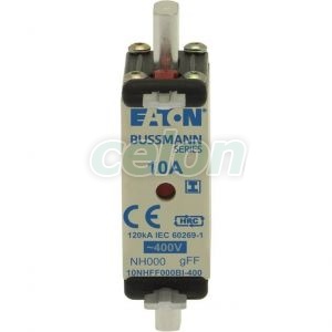 Eaton 10Amp 400V Ac Gff 000 Nh Fuse 10NHFF000BI-400-Eaton, Alte Produse, Eaton, Siguranțe fuzibile, Eaton