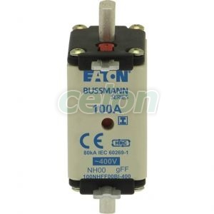 100Amp 400V Ac Gff 00 Nh Fuse 100NHFF00BI-400-Eaton, Egyéb termékek, Eaton, Olvadóbiztosítékok, Eaton