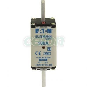 100Amp 400V Ac Gff Nh1 Eaton Fuse 100NHFF1BI-400-Eaton, Alte Produse, Eaton, Siguranțe fuzibile, Eaton