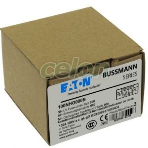 NH FUSE 100A 500V GG/GL SIZE 000 100NHG000B -Eaton, Egyéb termékek, Eaton, Olvadóbiztosítékok, Eaton