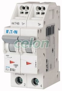 Siguranta automata PLI-C16/2 16A C 2P 10kA 101300  - Eaton, Aparataje modulare, Sigurante automate, Eaton