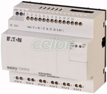 24VDC,12DI(4AI)/6RO , kijelző nélkül, Ethernet EC4P-222-MRXX1 -Eaton, Egyéb termékek, Eaton, Automatizálási termékek, Eaton