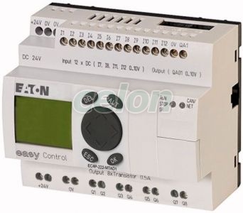 24VDC,12DI(4AI)/8DO/1AO, kijelzős, Ethernet EC4P-222-MTAD1 -Eaton, Egyéb termékek, Eaton, Automatizálási termékek, Eaton