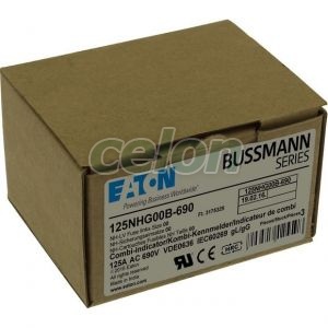 Nh Fuse 125Amp 690V Gg Size 00 Dual Ind NH FUSE 125AMP 690V gG SIZE 00 -Eaton, Alte Produse, Eaton, Siguranțe fuzibile, Eaton