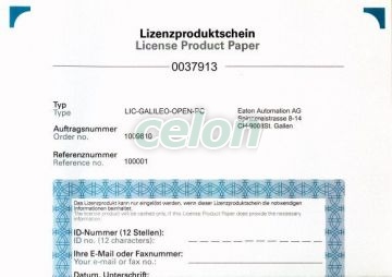 GALILEO open runtime licenc PC-hez LIC-GALILEO-OPEN-PC -Eaton, Egyéb termékek, Eaton, Automatizálási termékek, Eaton