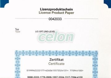 80 pontos licensz igazolás LIC-OPT-2ND-LEVEL -Eaton, Egyéb termékek, Eaton, Automatizálási termékek, Eaton