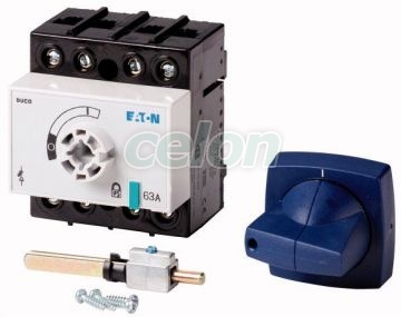 DCM szakaszolókapcsoló, 63A, 3p+sldN, 116mm DCM63/1+CM -Eaton, Egyéb termékek, Eaton, Kapcsolókészülékek, Eaton