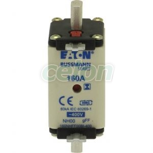 160Amp 400V Ac Gff 00 Nh Fuse 160NHFF00BI-400-Eaton, Alte Produse, Eaton, Siguranțe fuzibile, Eaton