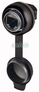 Mounting Socket Rj45, Black Ring 147537-Eaton, Egyéb termékek, Eaton, Kapcsolókészülékek, Eaton