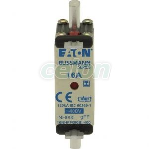 Eaton 16Amp 400V Ac Gff 000 Fuse 16NHFF000BI-400-Eaton, Egyéb termékek, Eaton, Olvadóbiztosítékok, Eaton