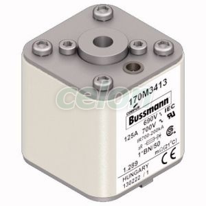 High Speed Fuse, 690V, 125A, 1* 170M3413-Eaton, Alte Produse, Eaton, Siguranțe fuzibile, Eaton