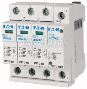 Lightning Current And Surge Arresters, 50Ka, N-Space Unit Spbt12-280-3+Npe50 184750-Eaton, Materiale si Echipamente Electrice, Energie verde, Produse fotovoltaice, Eaton