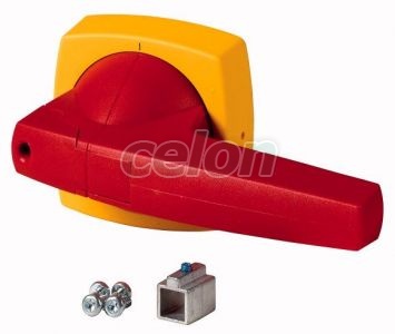 Forgatókar, C típus, piros/sárga, 12mm K4CR -Eaton, Egyéb termékek, Eaton, Kapcsolókészülékek, Eaton