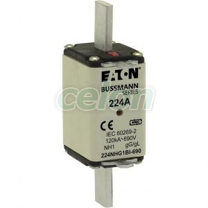 Nh Fuse 224Amp 690V Ac Gg 1 Dual Ind 224NHG1BI-690-Eaton, Alte Produse, Eaton, Siguranțe fuzibile, Eaton