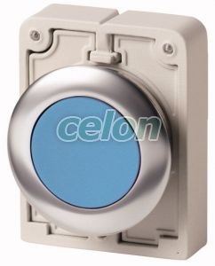 Pushbutton, Flushed, Spring-Return, Stainless Steel Ring, Blue M30I-Fd-B 188089-Eaton, Alte Produse, Eaton, Întrerupătoare și separatoare de protecție, Eaton