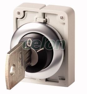 Key-Operated Actuator, Master Key System, 2 Positions, Stay-Put, Stainless Steel Ring, 60° M30I-Fwrs-Sa(*)-*-A8 188167-Eaton, Alte Produse, Eaton, Întrerupătoare și separatoare de protecție, Eaton