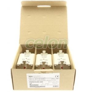 Nh Fuse 250A 500V Gg Size 2 Dual Ind -Eaton, Alte Produse, Eaton, Siguranțe fuzibile, Eaton