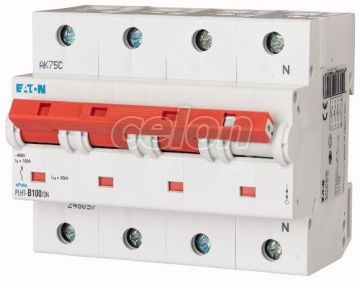 Siguranta automata PLHT-D100/3N 100A 15-25Ka 3P+N-Eaton, Aparataje modulare, Sigurante automate, Eaton