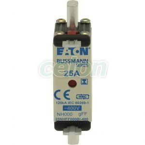 25Amp 400V Ac Gff 000 Nh Fuse 25NHFF000BI-400-Eaton, Egyéb termékek, Eaton, Olvadóbiztosítékok, Eaton