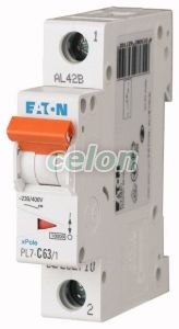 Siguranta automata PL7-B63/1 63A 1P-Eaton, Aparataje modulare, Sigurante automate, Eaton