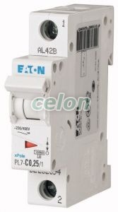 Siguranta automata PL7-C0.25/1 0.25A 1P-Eaton, Aparataje modulare, Sigurante automate, Eaton