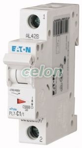 Siguranta automata PL7-C1/1 1A 10Ka 1P-Eaton, Aparataje modulare, Sigurante automate, Eaton