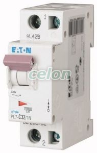 Siguranta automata PL7-B32/1N 32A 10Ka 1P+N-Eaton, Aparataje modulare, Sigurante automate, Eaton