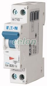 Kismegszakító PLN4-B20/1N 20A 1P+N 4.5kA-Eaton, Moduláris készülékek, Kismegszakítók, Eaton