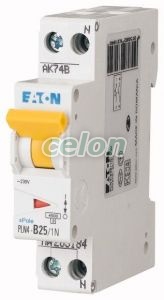 Siguranta automata PLN4-B25/1N 25A 1P+N 4.5kA-Eaton, Aparataje modulare, Sigurante automate, Eaton