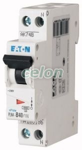 Kismegszakító PLN4-B40/1N 40A 1P+N 4.5kA-Eaton, Moduláris készülékek, Kismegszakítók, Eaton