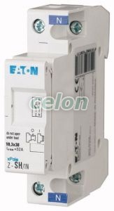 Biztosítós szak. kapcsoló (üres) 32A, 1p+N, 10x38 Z-SH/1N -Eaton, Moduláris készülékek, Sorolható váltókapcsoló, Eaton
