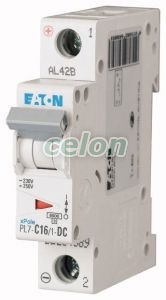 Siguranta automata PL7-C16/1-DC 16A 6Ka 1P-Eaton, Aparataje modulare, Sigurante automate, Eaton
