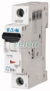 Kismegszakító PL6-C10/1 10A 6Ka 1P-Eaton, Moduláris készülékek, Kismegszakítók, Eaton
