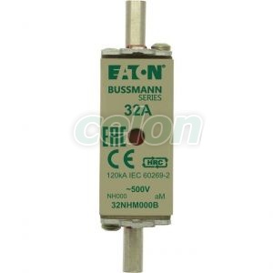 Nh Fuse Am 500V 32A 000 Dual Indication 32NHM000B-Eaton, Egyéb termékek, Eaton, Olvadóbiztosítékok, Eaton